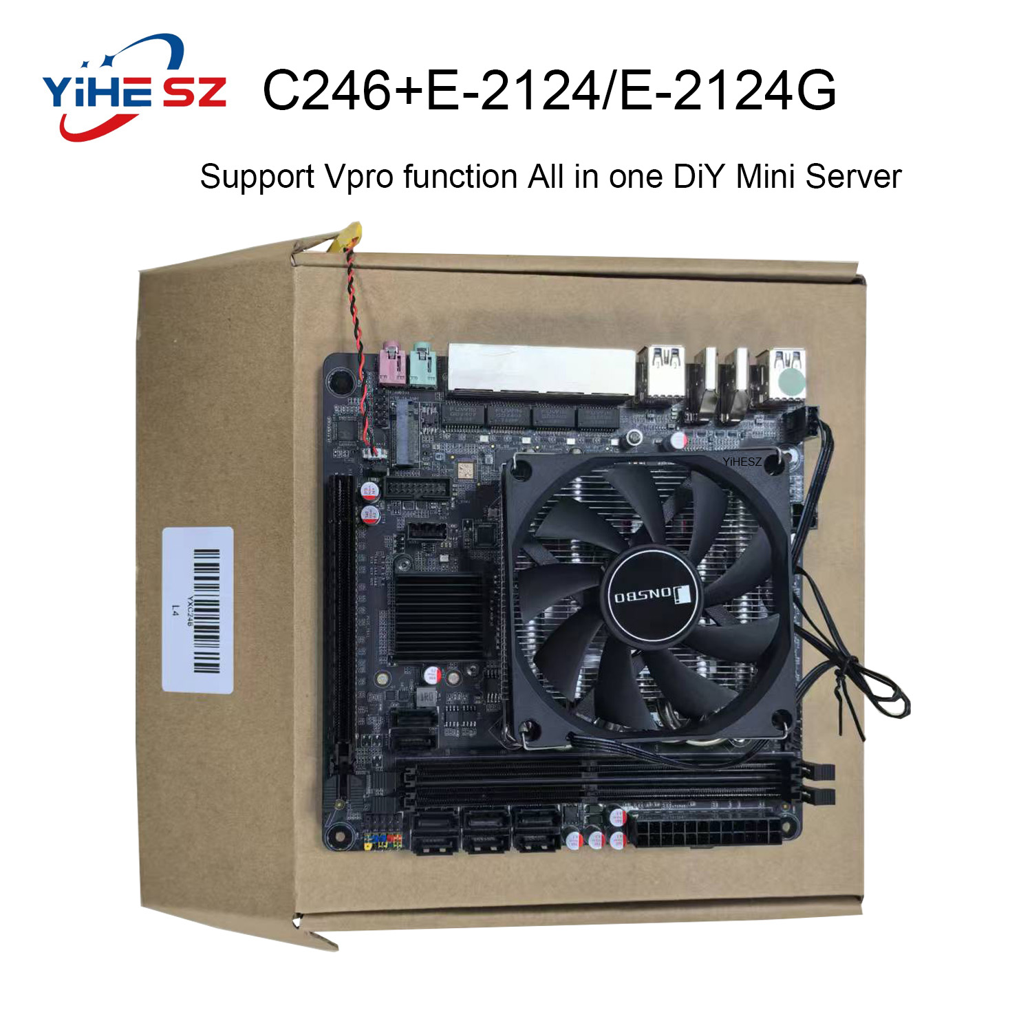 Nas Motherboard 8 Sata Mini Itx - เมนบอร์ด E-2124/2124G C246 Vpro NAS รองรับ