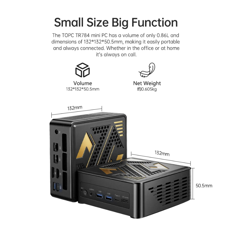TOPC OCuLink มินิพีซี Ryzen 7  - Amd Ryzen 7 7840Hs Mini Pc บทวิจารณ์และราคา
